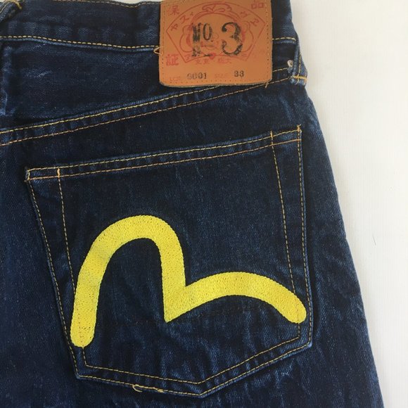 Evisu No.3 Button Fly Selvedge Jeans 33 - Picture 4 of 16
